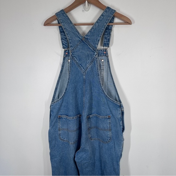 NWT Old Navy Baggy Wide Leg Overalls women’s size 8 Denim 100% Cotton - Picture 7 of 9